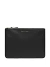 Comme Des Garçons Logo-detail Leather Wallet In Black
