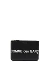Comme Des Garçons Wallet Cdg Huge Logo Wallet In Black