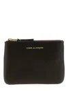 Comme Des Garçons Logo Leather Wallet Wallets And Card Holders Brown