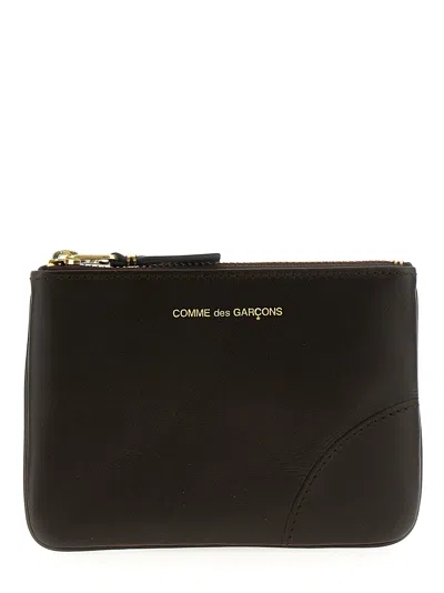 Comme Des Garçons Logo Leather Wallet Wallets And Card Holders Brown