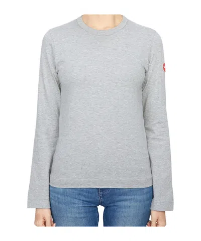Comme Des Garçons Logo-patch Long-sleeve T-shirt In White
