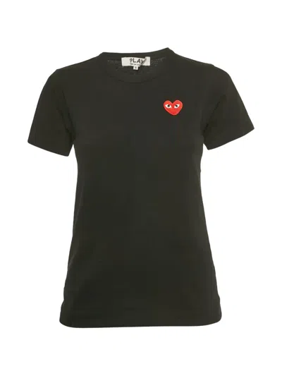 Pre-owned Comme Des Garçons Logo-patch T-shirt In Black