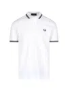 Comme Des Garçons Collared Polo T-shirts Ribbed Cuffs In White