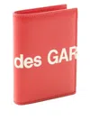 Comme Des Garçons Logo-print Bi-fold Wallet In Brown