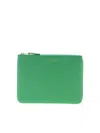 COMME DES GARÇONS LOGO PRINT LEATHER CLUTCH