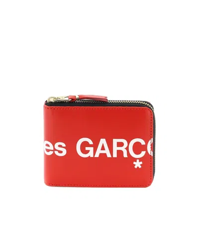 COMME DES GARÇONS COMME DES GARÇONS WALLET LOGO PRINTED ZIP-AROUND BI-FOLD WALLET