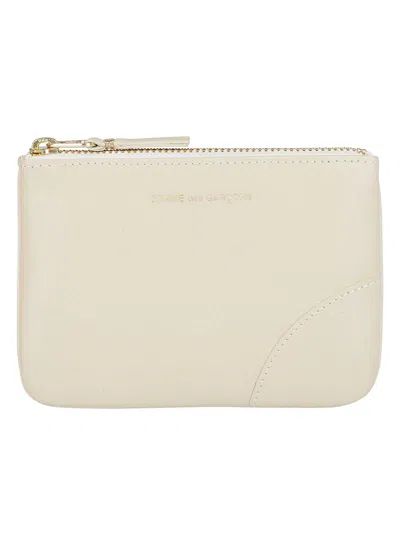 Comme Des Garçons Logo Print Pochette In White