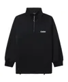 Comme Des Garçons Logo-print Quarter-zip Sweatshirt In Black