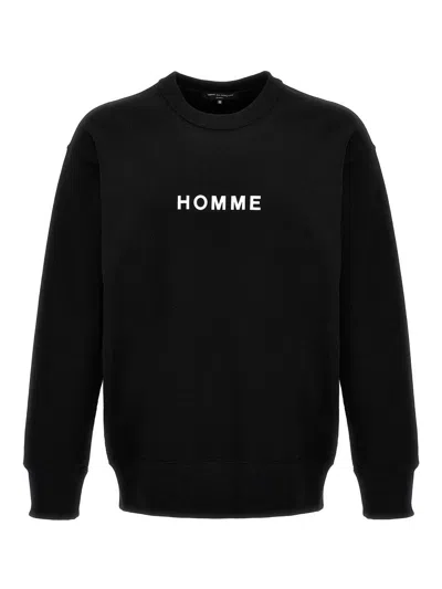 Comme Des Garçons Logo Print Sweatshirt In Black