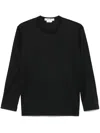 Comme Des Garçons Crew Neck Long Sleeves Straight Hem In Black