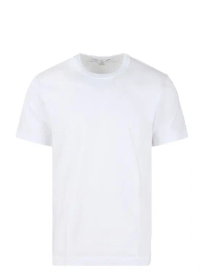 Comme Des Garçons Logo Print T-shirt In White