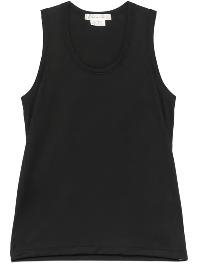 Comme Des Garçons Logo-print Tank Top In 黑色