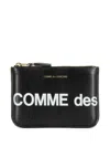 Comme Des Garçons Logo-print Wallet In Black
