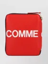 Comme Des Garçons Logo Print Zip-around Cardholder With Coin Pocket