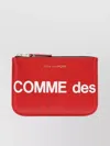 Comme Des Garçons Logo Print Zipper Purse