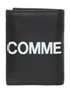 Comme Des Garçons Logo-printed Wallet In Black