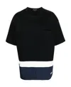 Comme Des Garçons Logo Round-neck T-shirt In Black
