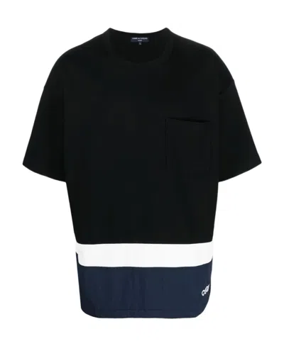 Comme Des Garçons Logo Round-neck T-shirt In Black