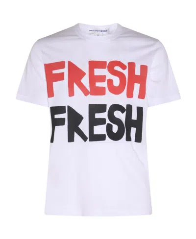 Comme Des Garçons Logo Short-sleeved T-shirt In Purple