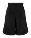 Comme Des Garçons Logo Shorts In Black