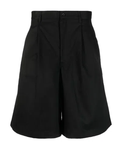 Comme Des Garçons Logo Shorts In Black