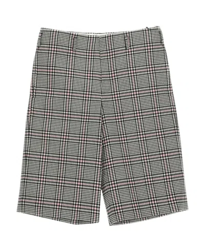 Comme Des Garçons Logo Shorts In Gray