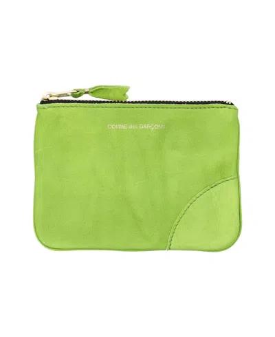 COMME DES GARÇONS COMME DES GARÇONS WALLET LOGO PRINTED ZIP-UP WALLET