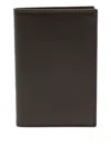 Comme Des Garçons Logo-stamp Leather Wallet In Brown