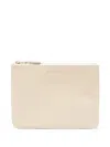 Comme Des Garçons Logo-stamp Wallet In Neutrals