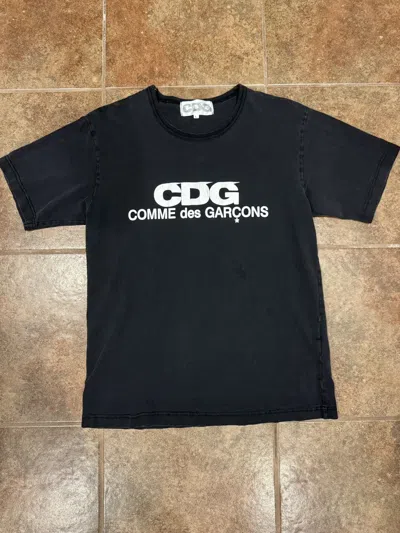 Pre-owned Comme Des Garçons Logo T Shirt In Black