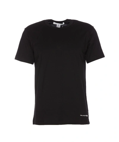 Comme Des Garçons Logo T-shirt In Black