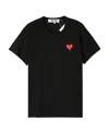 Comme Des Garçons Logo T-shirt In Black