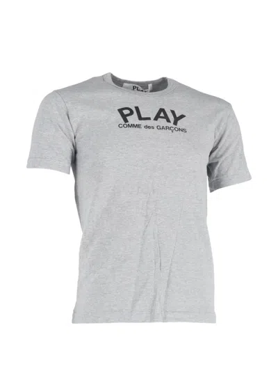 Pre-owned Comme Des Garçons Logo T-shirt In Gray