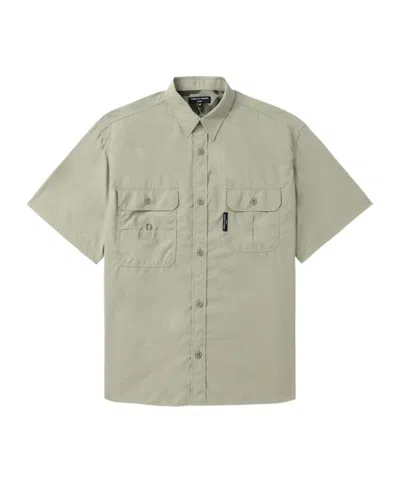Comme Des Garçons Logo-tag Short-sleeve Shirt In Brown