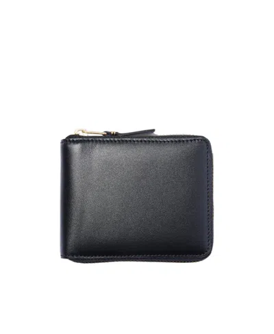 Comme Des Garçons Logo Wallet In Black