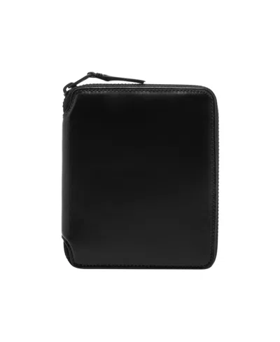 Comme Des Garçons Logo Wallet In Black