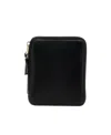 Comme Des Garçons Logo Wallet In Black