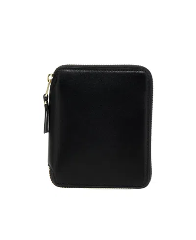 Comme Des Garçons Logo Wallet In Black