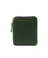 Comme Des Garçons Logo Wallet In Green