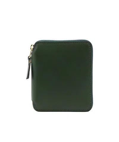 Comme Des Garçons Logo Wallet In Green