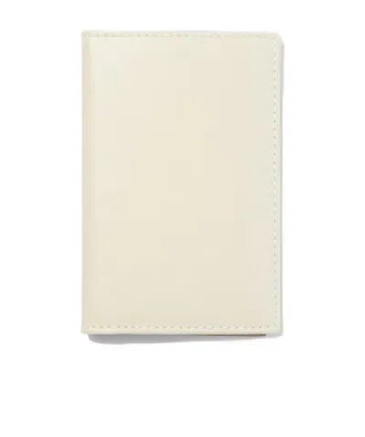 Comme Des Garçons Logo Wallet In White