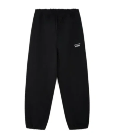 Comme Des Garçons Logo Work Pants In Black