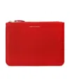 Comme Des Garçons Metal Hardware Rectangular Leather Pouch