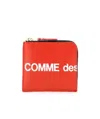 Comme Des Garçons Classic Leather Bifold Wallet With Card Slots In Red