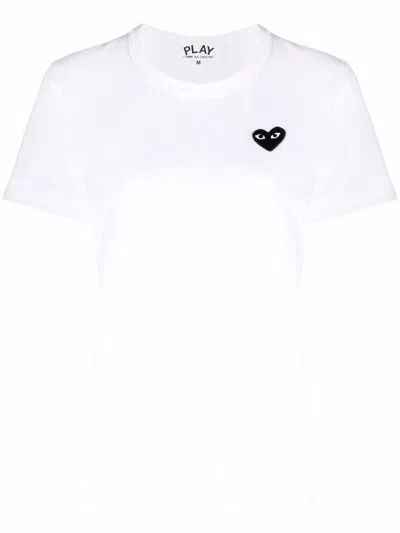 Comme Des Garçons Comme Des Garcons Logo-embroidered Cotton T-shirt In Brown