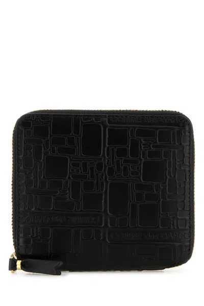 Comme Des Garçons Logotype Wallet In Black