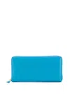Comme Des Garçons Zipped Long Classic Wallet Accessories In Blue