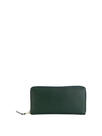 Comme Des Garçons Long Classic Wallet In Green