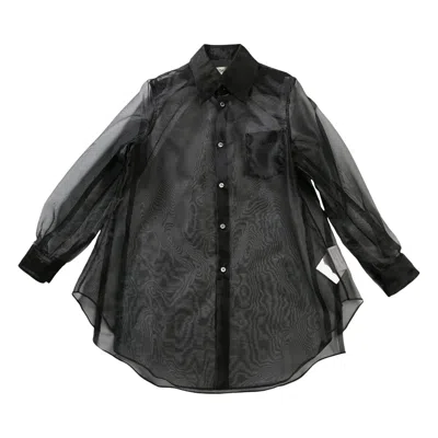 Pre-owned Comme Des Garçons Long Length Minimalistic Blouse 'black' | Women's Size S