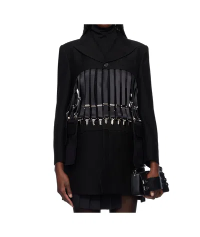 Comme Des Garçons Long Sleeve Blazer In Black